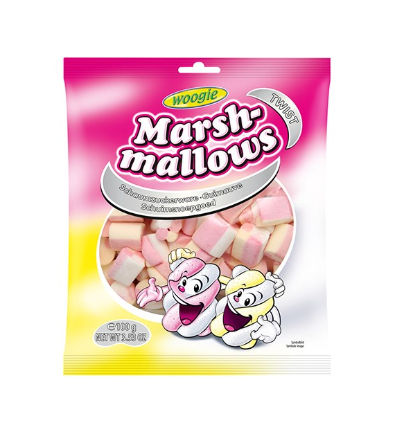 Woogie Marshmallows Twist 100g