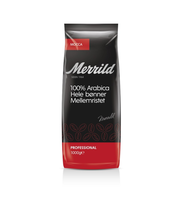 Merrild Mocca Hele Bonner Mellemristet Pro 1kg Z