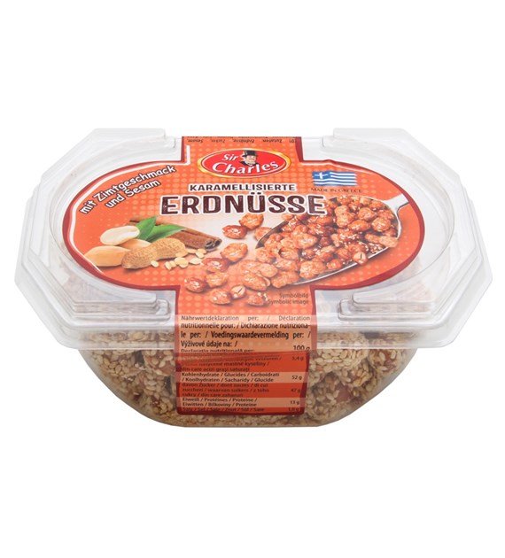 Sir Charles Karamellisierte Erdnus Zimt Sesam 180g