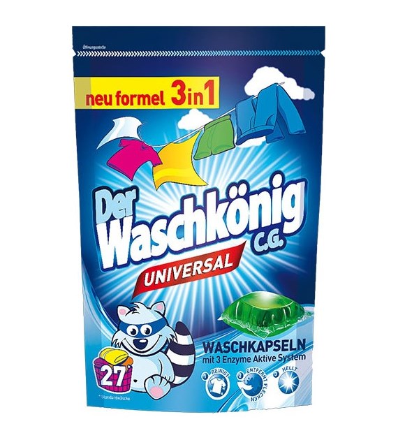 Waschkonig 3in1 Universal Kapsułki 27p 648g