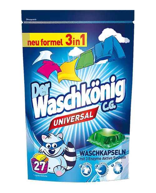 Waschkonig 3in1 Universal Kapsułki 27p 648g