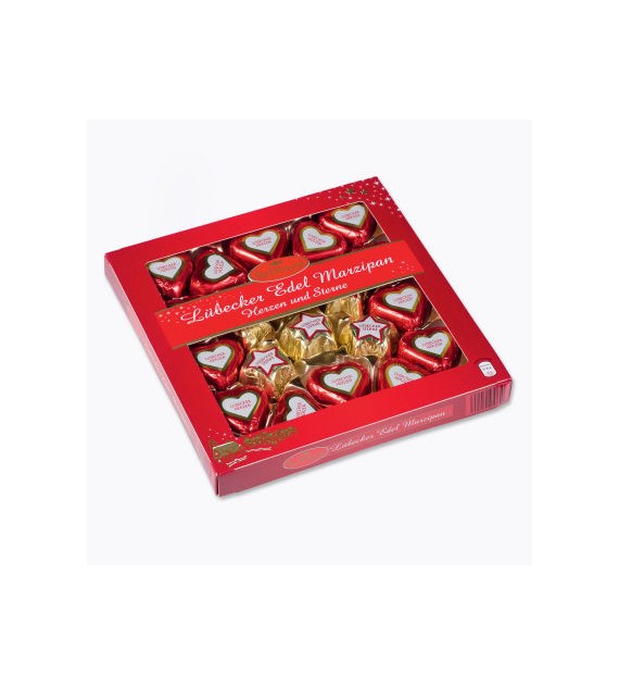 Bel Royal Lubecker Marzipan Herzen/Sterne 250g