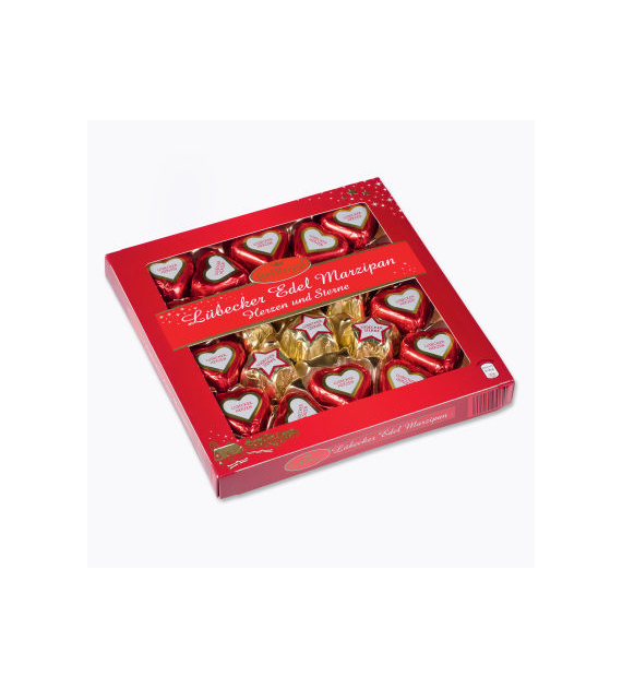 Bel Royal Lubecker Marzipan Herzen/Sterne 250g
