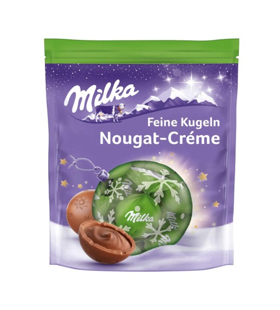 Milka Feine Kugeln Nougat Creme Cukierki 90g