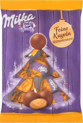 Milka Feine Kugeln Blatterkrokant Cukierki 90g