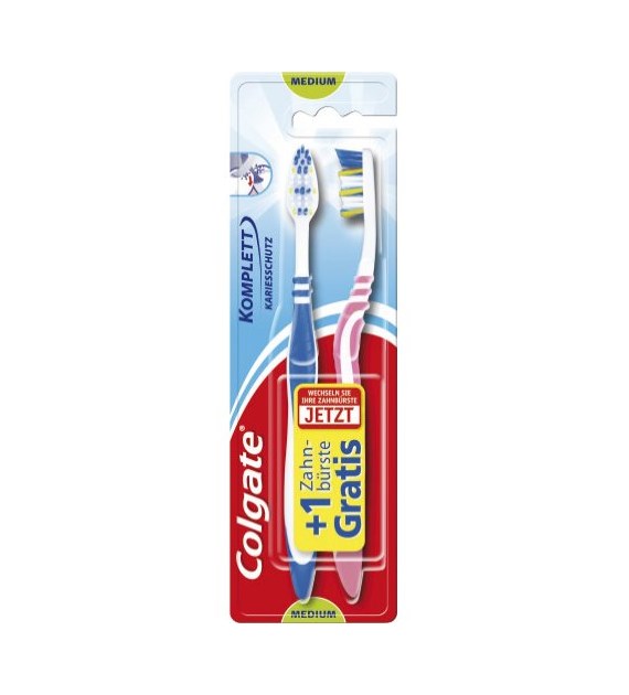 Colgate Komplett 8 Medium Szczoteczka 2szt