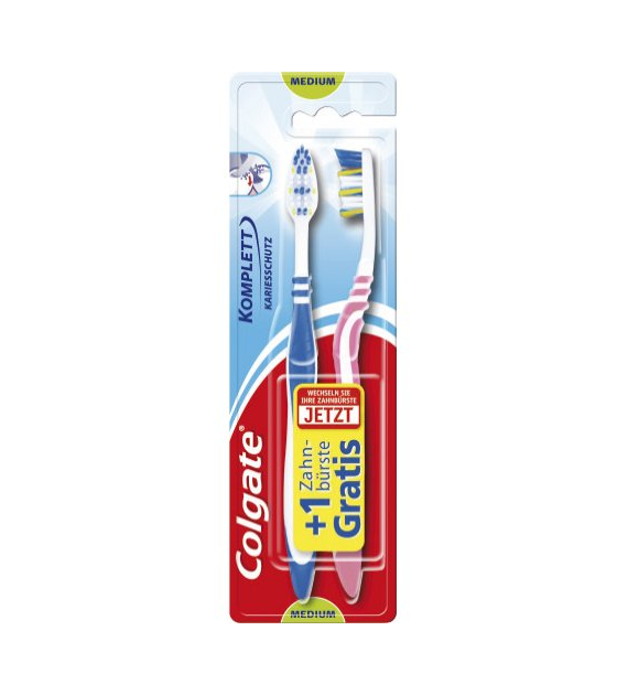 Colgate Komplett 8 Medium Szczoteczka 2szt