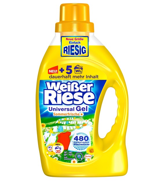 Weißer Riese Universal Sommerfrische Gel 20p 1,4L