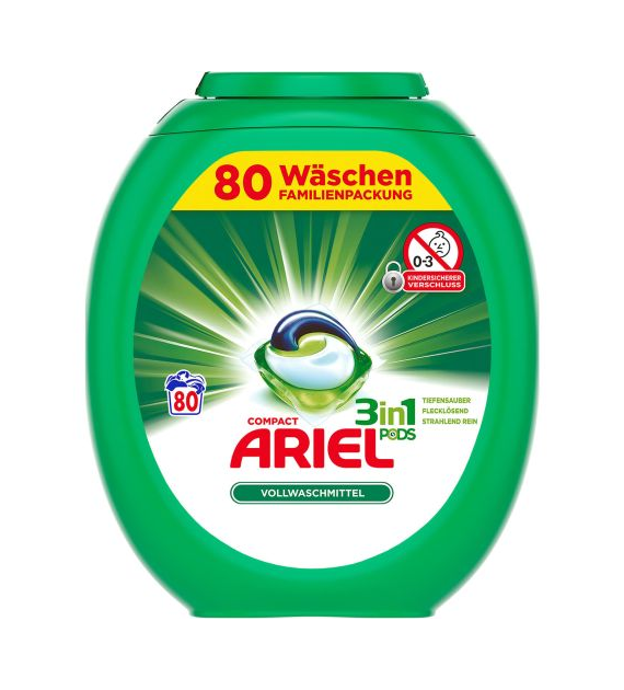 Ariel 3in1 Pods Universal Caps 80p 2,1kg