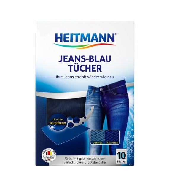 Heitmann Jeans-Blau Tucher Chusteczki 10szt