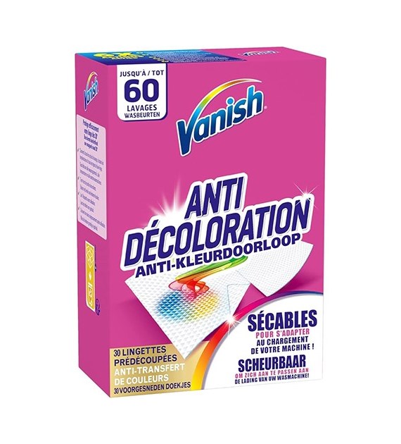 Vanish Anti Decoloration Chusteczki 60szt
