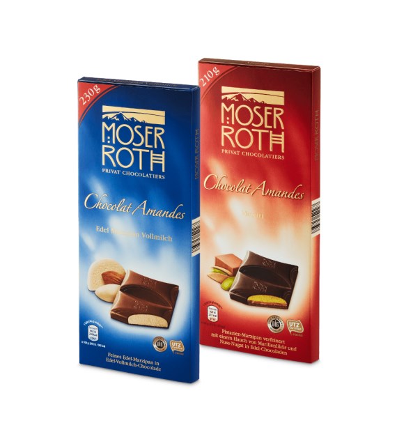 Moser Roth Chocolat Amandes/Mozart Czeko 230/210g