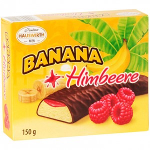 Hauswirth Banana Himbeere 150g