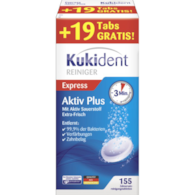 Kukident Aktiv Plus Płukanie Tabletki 155szt