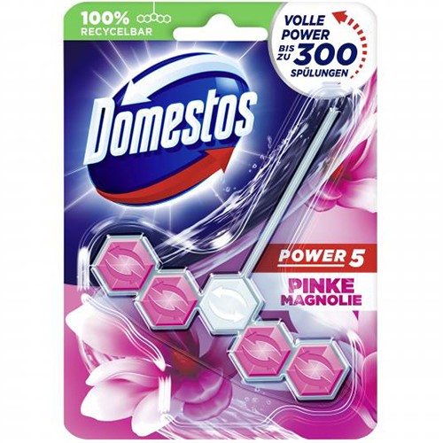 Domestos Power 5 Pinke Magnolie WC Zawieszka 55g