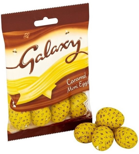 Galaxy Chocolate Caramel Mini Eggs Bag 84g