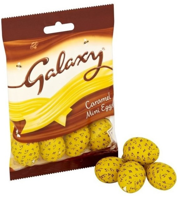 Galaxy Chocolate Caramel Mini Eggs Bag 84g