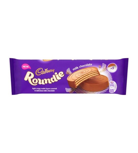 Cadbury Roundie Milk Chocolate Ciastka 5szt 150g