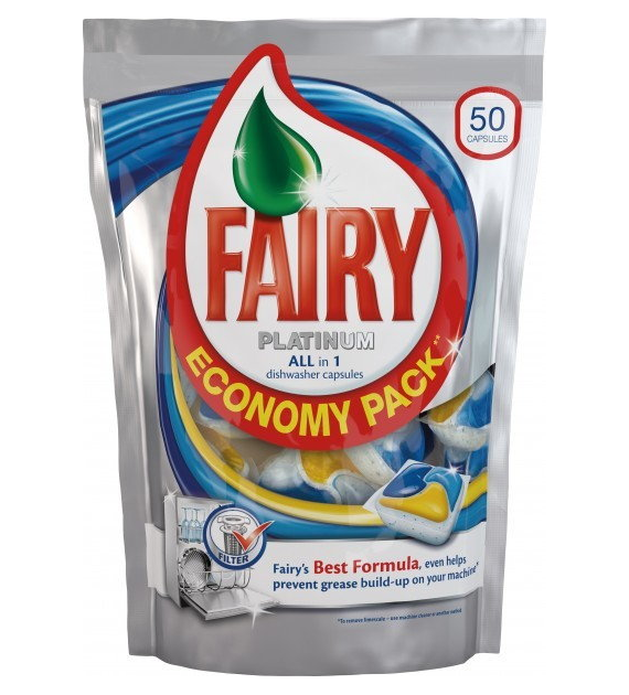 Fairy Platinum All in One Lemon Tabs 50szt 843g