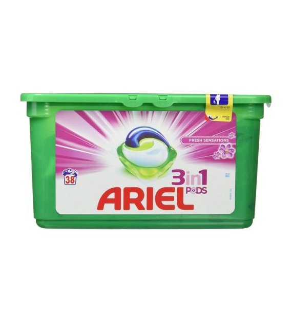Ariel 3in1 Pods Sensations Caps 38p 1kg