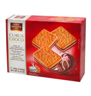 Feiny Biscuits Cubus Choco Ciastka 180g