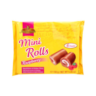 Meister Moulin Mini Rolls Raspberry 6 Snacks 150g