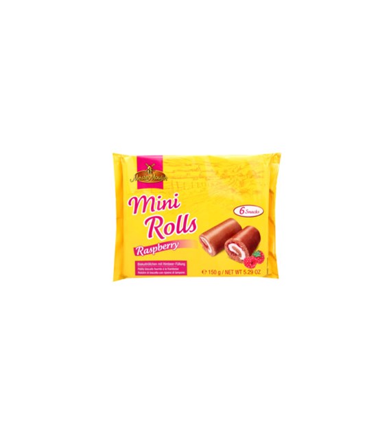 Meister Moulin Mini Rolls Raspberry 6 Snacks 150g