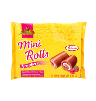 Meister Moulin Mini Rolls Raspberry 6 Snacks 150g