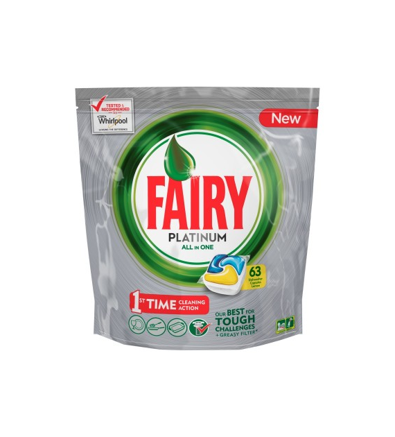 Fairy Platinum All in One Lemon Tabs 63szt 939g
