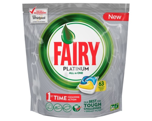 Fairy Platinum All in One Lemon Tabs 63szt 939g