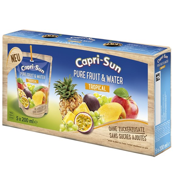 Capri Sun Pure Fruit & Water Tropical 5x200ml