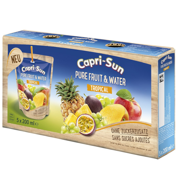 Capri Sun Pure Fruit & Water Tropical 5x200ml