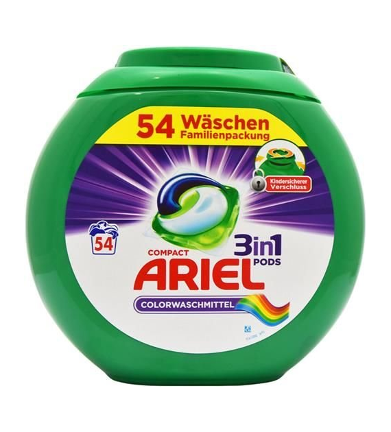 Ariel 3in1 Pods Color Caps 54p 1,4kg