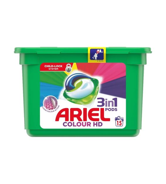 Ariel 3in1 Pods Color Caps 15p 405g