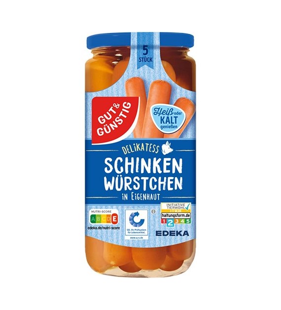 G&G Schinken Wurstchen in Eigenhaut Paró 5szt 380g