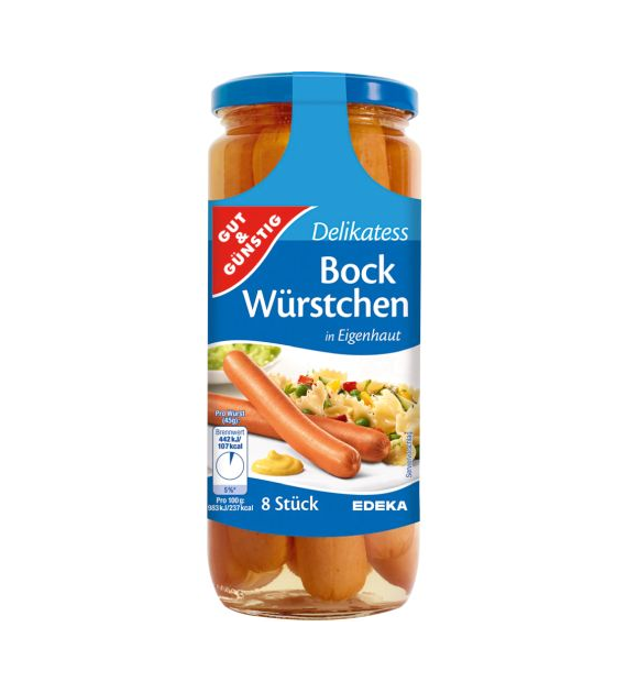 G&G Bock Wurstchen Eigenhaut Parówki 8szt 360/530g