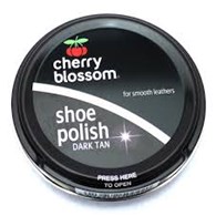Cherry Blossom Shoe Polish Dark Tan 50ml