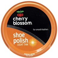 Cherry Blossom Shoe Polish Light Tan 50ml