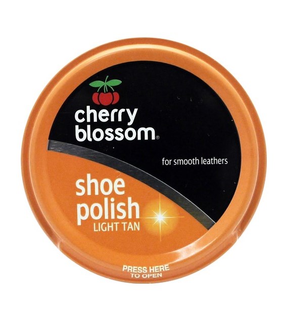 Cherry Blossom Shoe Polish Light Tan 50ml