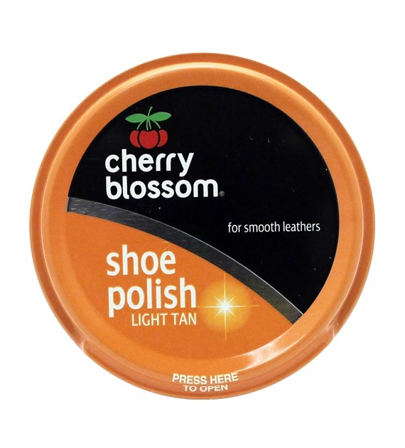 Cherry Blossom Shoe Polish Light Tan 50ml