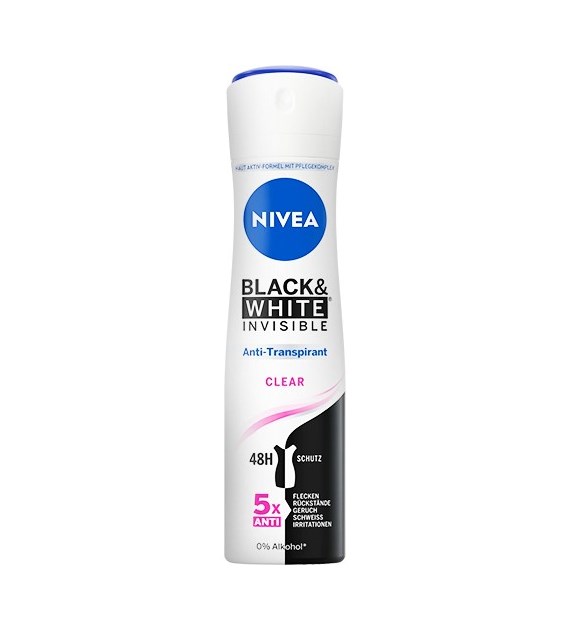 Nivea Black & White Clear Deo 150ml