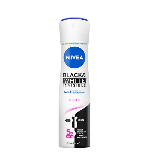 Nivea Black & White Clear Deo 150ml
