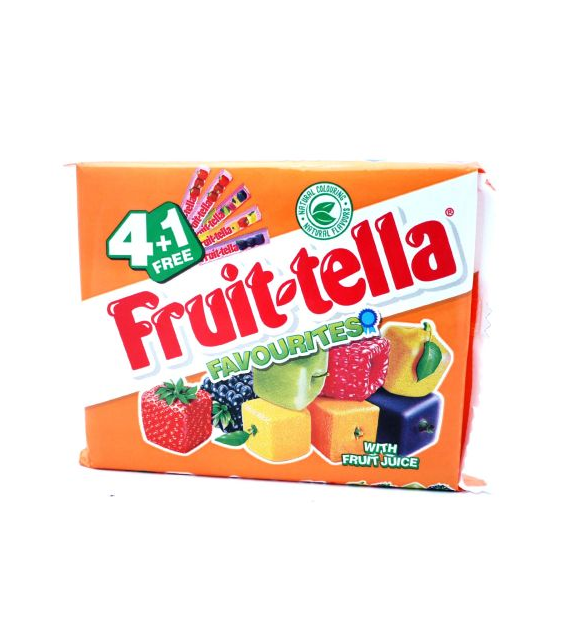 Fruit-Tella Favorites With Fruit Juice Gumy 5x41g