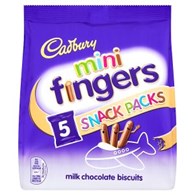 Cadbury Mini Fingers 5 Snack Pack 110g