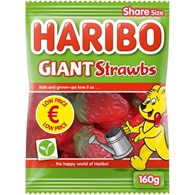 Haribo Giant Strawbs 160g