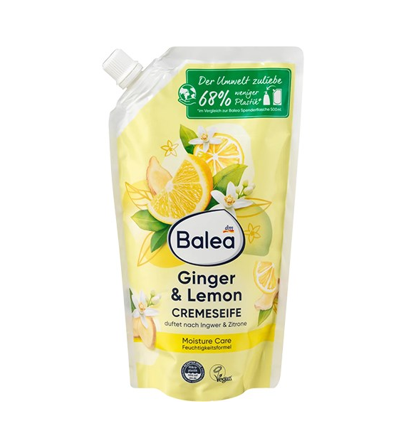 Balea Cremeseife Ginger Lemon Mydło Zapas 500ml