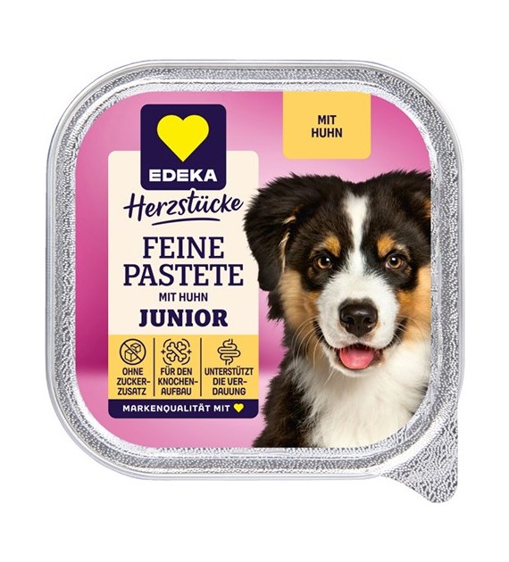 Edeka Pastete Junior mit Huhn dla Psa 150g