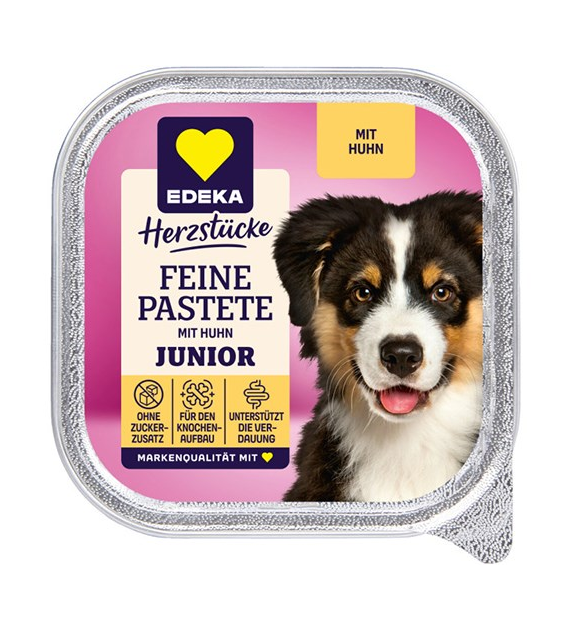 Edeka Pastete Junior mit Huhn dla Psa 150g