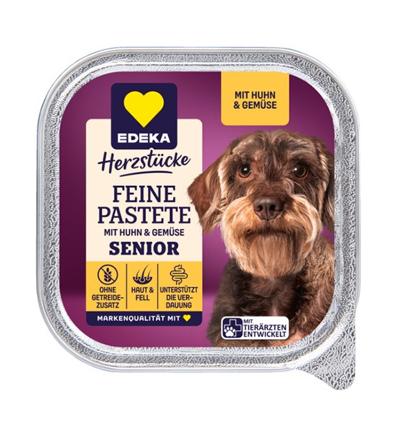Edeka Feine Pastete Senior 7+ dla Psa 150g