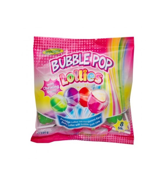 Woogie Bubblepop Lollies 8szt 144g